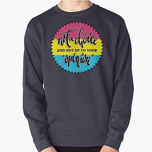 Pan LGBTQ+ GRSM Pansexual Pride Flag (Not a Choice) Pullover Sweatshirt Flagship | The Pride Merch WP0503