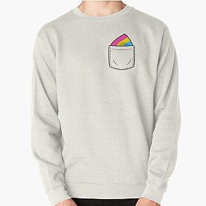 Pansexual Pride Fake Pocket Handkerchief Pullover Sweatshirt Flagship | The Pride Merch WP0503