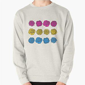 Pansexual Flower Flag Pullover Sweatshirt Flagship | The Pride Merch WP0503