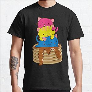 Pansexual Pride Flag Kawaii Cats on Pancakes Classic T-Shirt Flagship | The Pride Merch WP0503