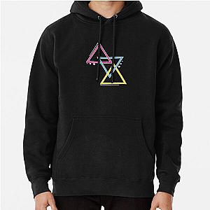 Asymmetrical Triangles Pansexual Pride Flag Colours Pullover Hoodie Flagship | The Pride Merch WP0503