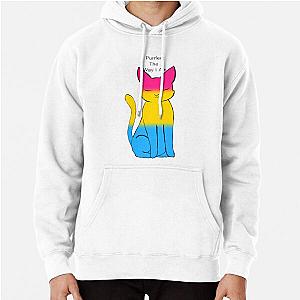 Pansexual Flag Kitty Pullover Hoodie Flagship | The Pride Merch WP0503