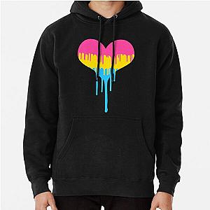 Pansexual Pride Drip Heart Pullover Hoodie Flagship | The Pride Merch WP0503