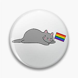 Cat with a Rainbow Pride Flag Pin Flagship | The Pride Merch WP0503