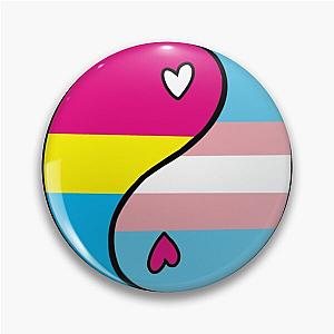 Trans Pan Pansexual Transgender Cute LGBTQ+ Pride Yin Yang Pin Flagship | The Pride Merch WP0503