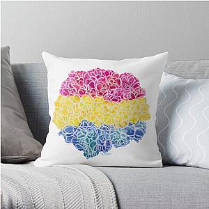 Pansexual flowers Throw Pillow Flagship | The Pride Merch WP0503