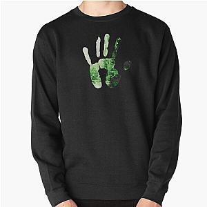 Aromantic Sweatshirts - Aro Pride Handprint Pullover Sweatshirt | The Pride Merch WP0503