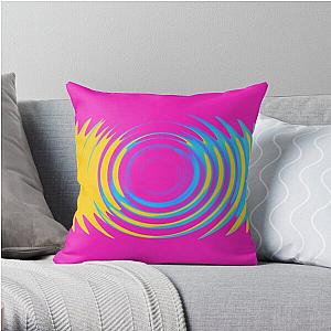 Pansexual Pride Horizontal Color Striped Ripple Throw Pillow Flagship | The Pride Merch WP0503