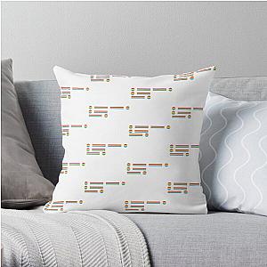 Pansexual Pride Flag "Pan" Morse Code LGBTQ Subtle Design Throw Pillow Flagship | The Pride Merch WP0503