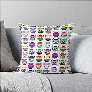 LGBTQ+ Pride Cat Pack (Read Artists Note) Throw Pillow Flagship | The Pride Merch WP0503