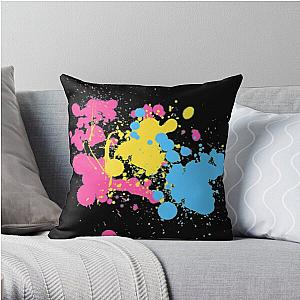 Paint Splatter (Pansexual) (v.1) Throw Pillow Flagship | The Pride Merch WP0503