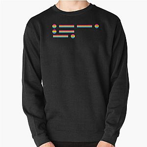 Pansexual Pride Flag "Pan" Morse Code LGBTQ Subtle Design Pullover Sweatshirt Flagship | The Pride Merch WP0503