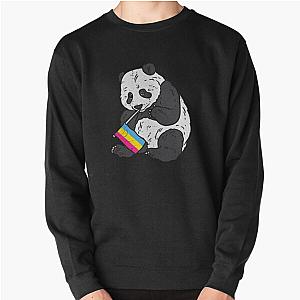 Panda Bear Pansexual Pride Flag Pan Pullover Sweatshirt Flagship | The Pride Merch WP0503