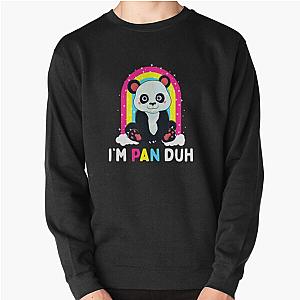 Im Pan Duh Pansexual Pride Panda Pullover Sweatshirt Flagship | The Pride Merch WP0503