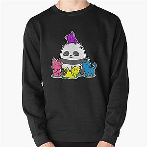 Pansexual Pride Flag Lgbt Pan Cute Cat Pullover Sweatshirt Flagship | The Pride Merch WP0503