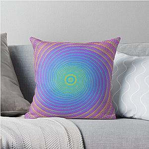 Pansexual Pride Intricate Receding Spiral Throw Pillow Flagship | The Pride Merch WP0503