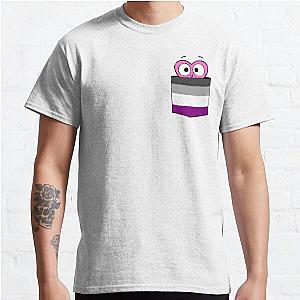 Asexual Flag T-Shirts - In a Heartbeat - Asexual Flag Pocket Classic T-Shirt | The Pride Merch WP0503