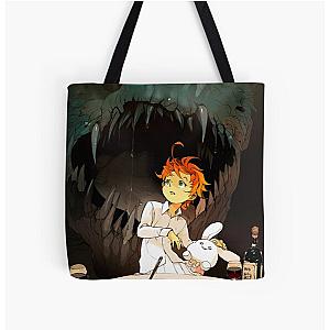 The Promised Neverland Bags - 4K Emma And Monster All Over Print Tote Bag RB0309