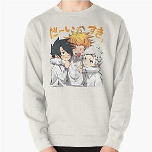 The Promised Neverland Sweatshirts - Cute Ray Emma and Norman  Pullover Sweatshirt RB0309