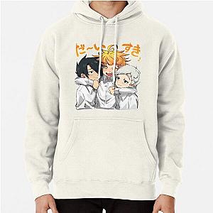 The Promised Neverland Hoodies - Cute Ray Emma and Norman  Pullover Hoodie RB0309