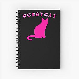 Pussycat Hot Pink Spiral Notebook