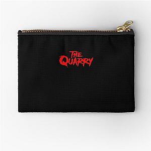 The Quarry Red Text Zipper Pouch