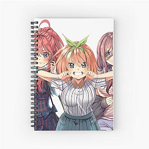 The Quintessential Quintuplets - Lineart Spiral Notebook