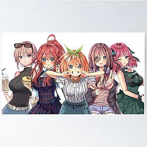 The Quintessential Quintuplets - Lineart Poster