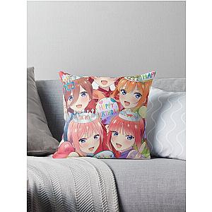 The Quintessential Quintuplets Throw Pillow