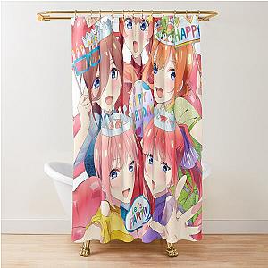 The Quintessential Quintuplets Shower Curtain