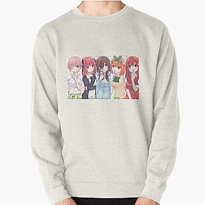 The Quintessential Quintuplets - Vertical Group Pullover Sweatshirt