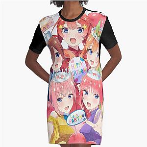 The Quintessential Quintuplets Graphic T-Shirt Dress