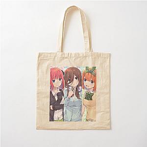 The Quintessential Quintuplets - Vertical Group Cotton Tote Bag