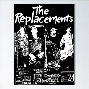 Vintage The Replacements Concert Graphic Music Art BLK Poster