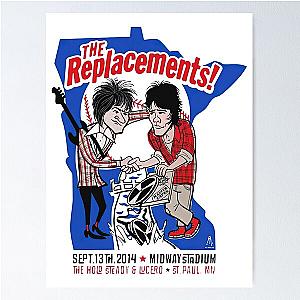 The Replacements Midway Stadium Concert Tour Vintage Poster