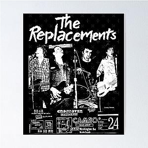 Vintage The Replacements Concert Music BLK Poster