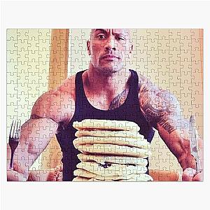 Dwayne The Rock Johnson Eating Blueberry Pancakes