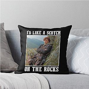 I'd Like a Scotch on the Rock Outlander Throw Pillow