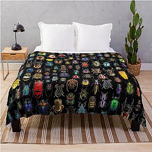 Beetles Throw Blanket