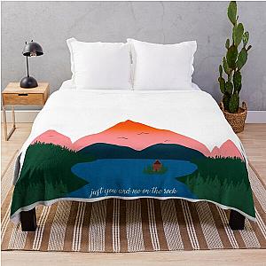 You on the Rock Mountain Throw Blanket