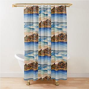 Water on the Rock Shower Curtain