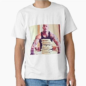 Dwayne Johnson Eating Blueberry Pancakes T-Shirt