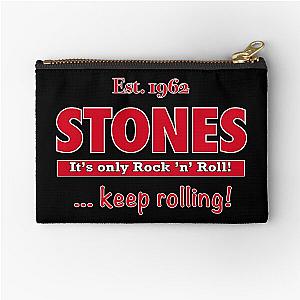 Est. 1962 It's only Rock 'n Roll White Zipper Pouch