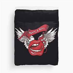 Rock Roll Winged Lip Duvet Cover