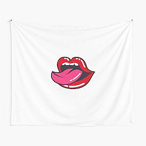 lip redesign for redbubble Tapestry