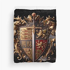 Saint George and the dragon v4 The shield Duvet Cover