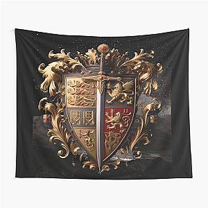 Saint George and the dragon v4 The shield Tapestry