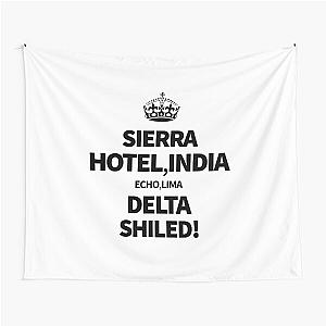 The Shield ( Black ) Tapestry