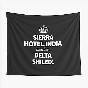 The Shield ( White ) Tapestry