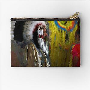 The Shield and the Headdress Zipper Pouch